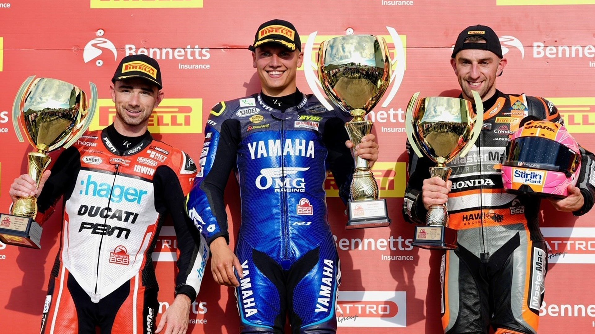 ZEROFITアスリートがBennettsブリティッシュスーパーバイク選手権(BSB)で1位、2位、3位を独占!
