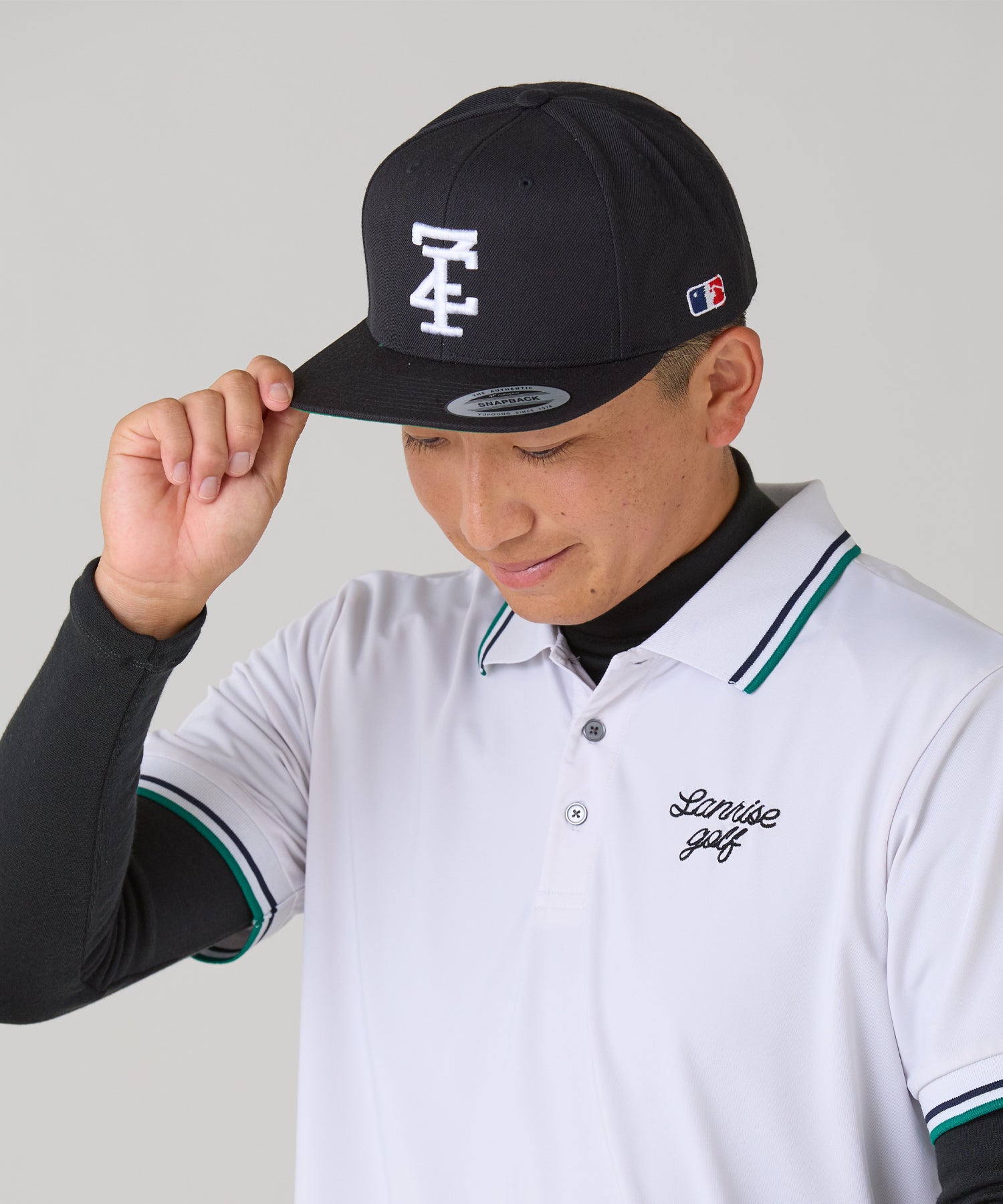 ZF 3D logo embroidered snapback cap