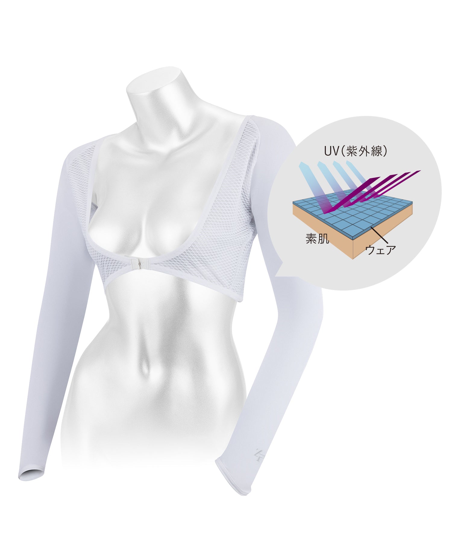 ICE MESH Bolero-type arm covers
