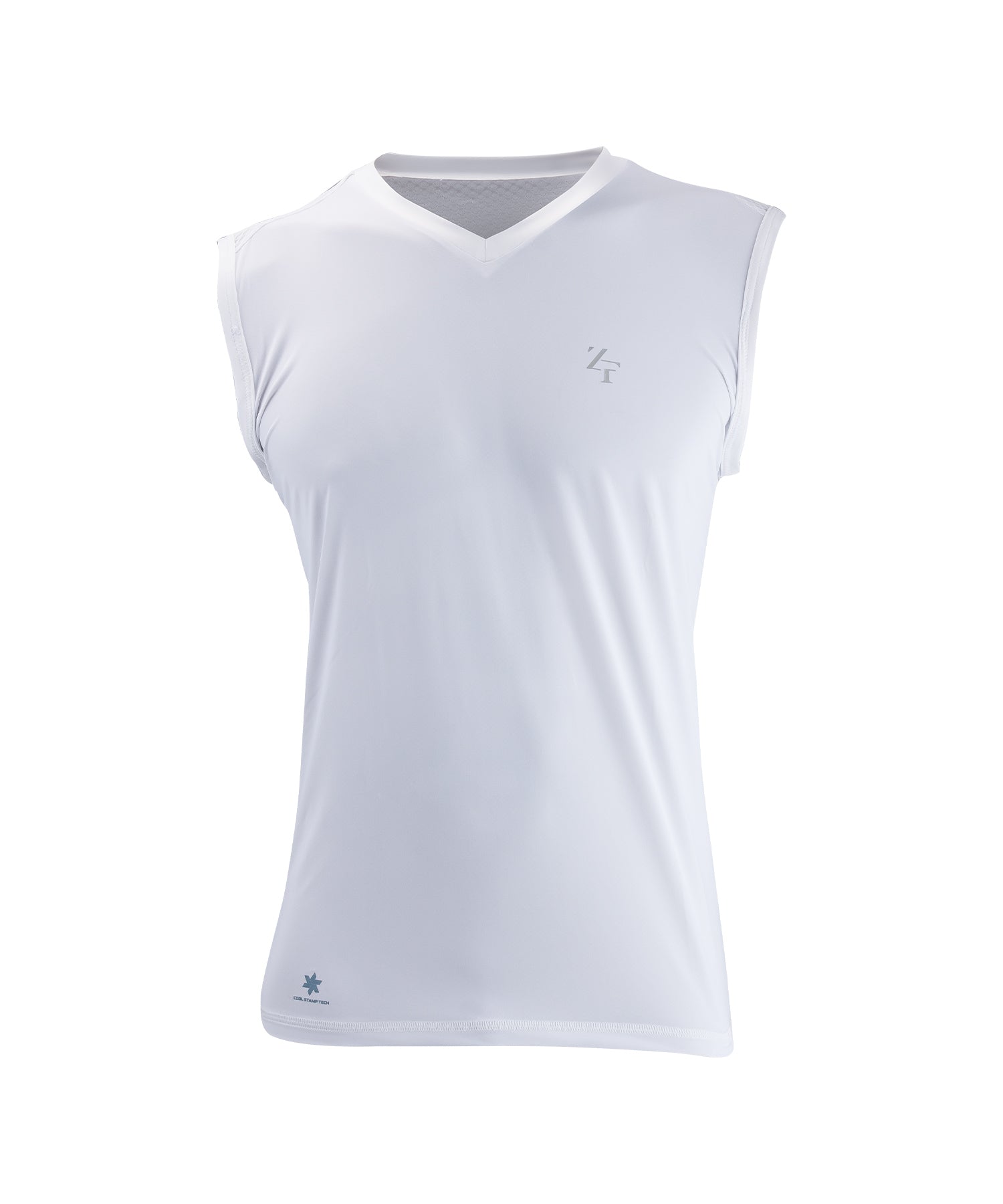 ICE MESH Ice Mesh V-neck sleeveless top