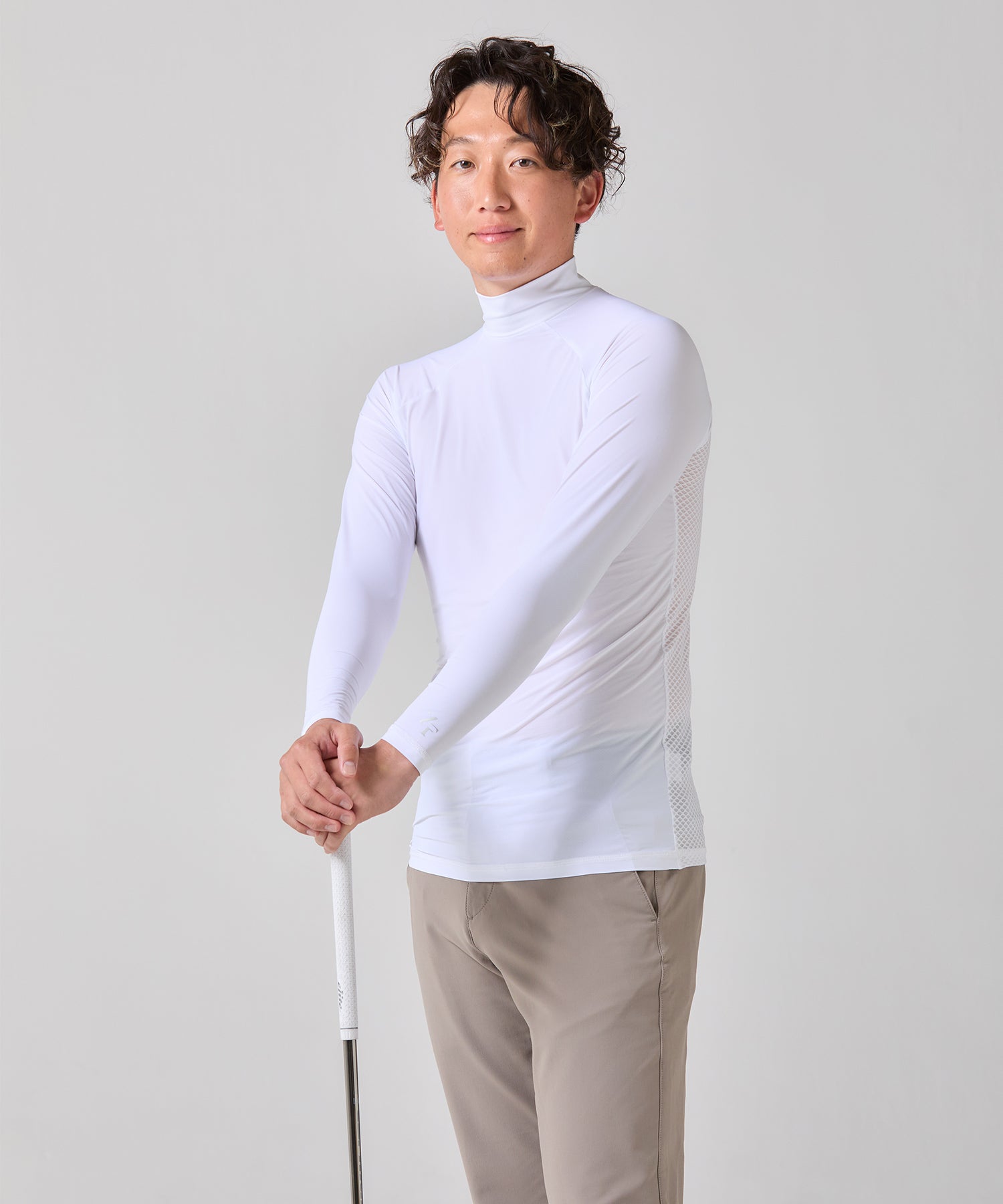 ICE MESH アイスメッシュ モックネック長袖アンダーウェア