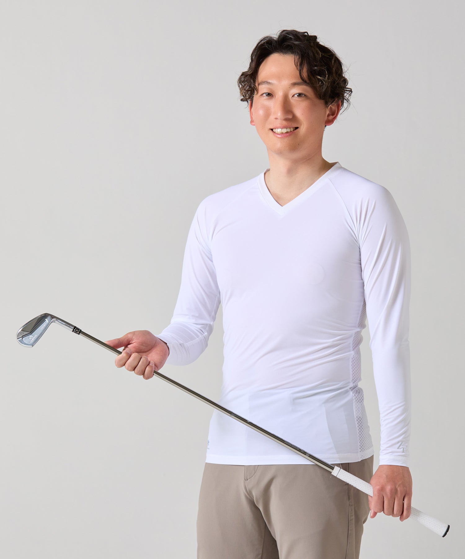 ICE MESH アイスメッシュ Vネック長袖アンダーウェア