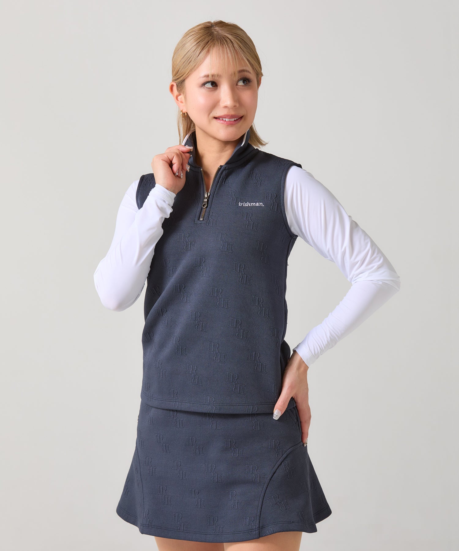 ICE MESH アイスメッシュ Vネック長袖アンダーウェア