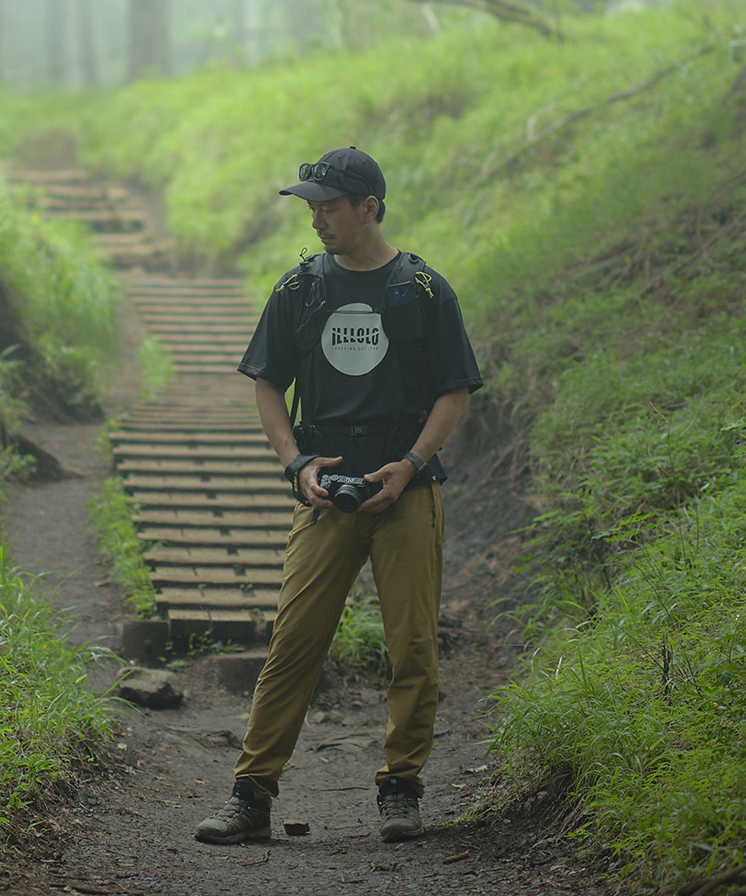 NIKKE AXIO(ニッケ アクシオ)ウールロゴTシャツ