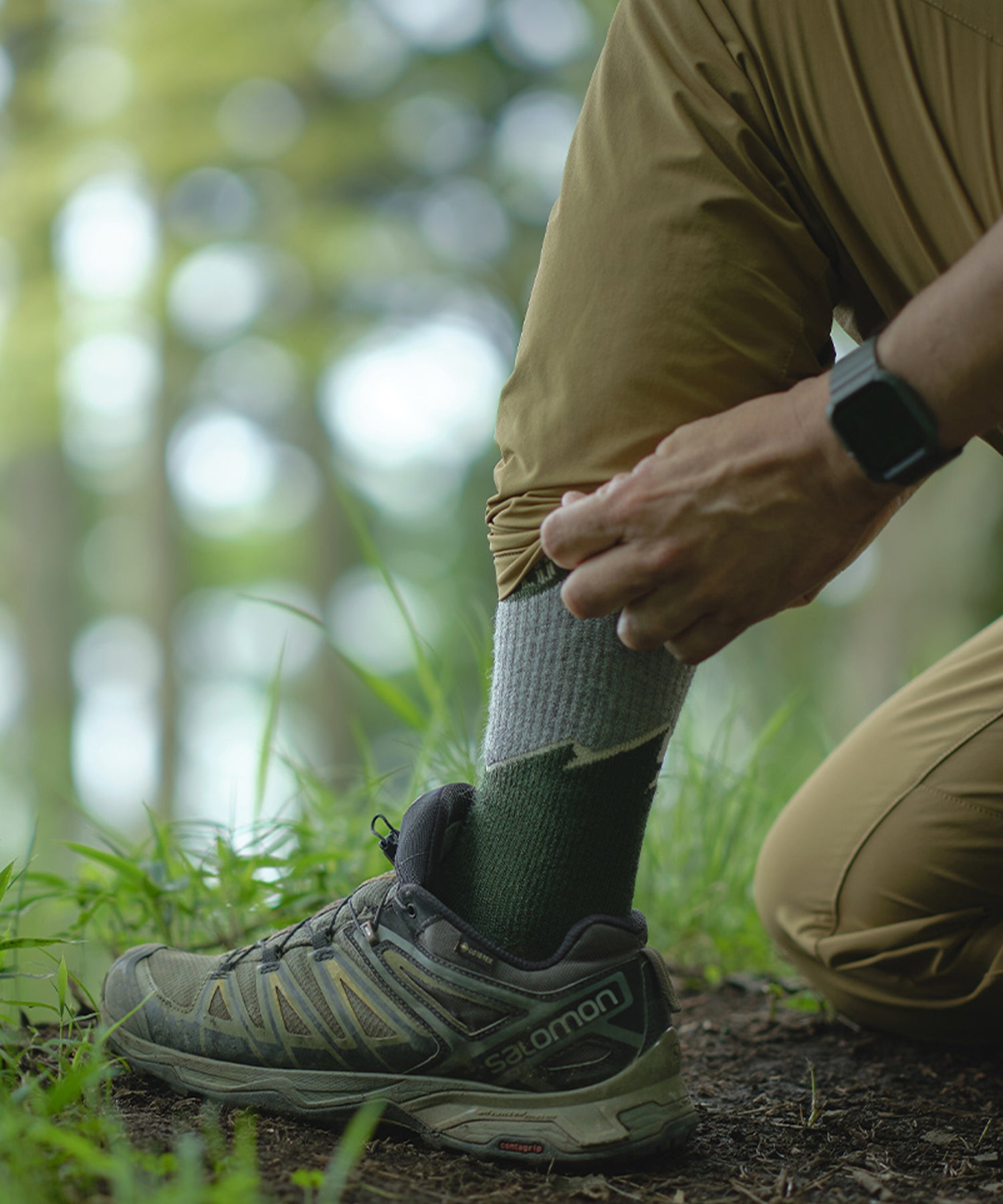 Peak Hunt Wool Socks - Flashy Line YAMA