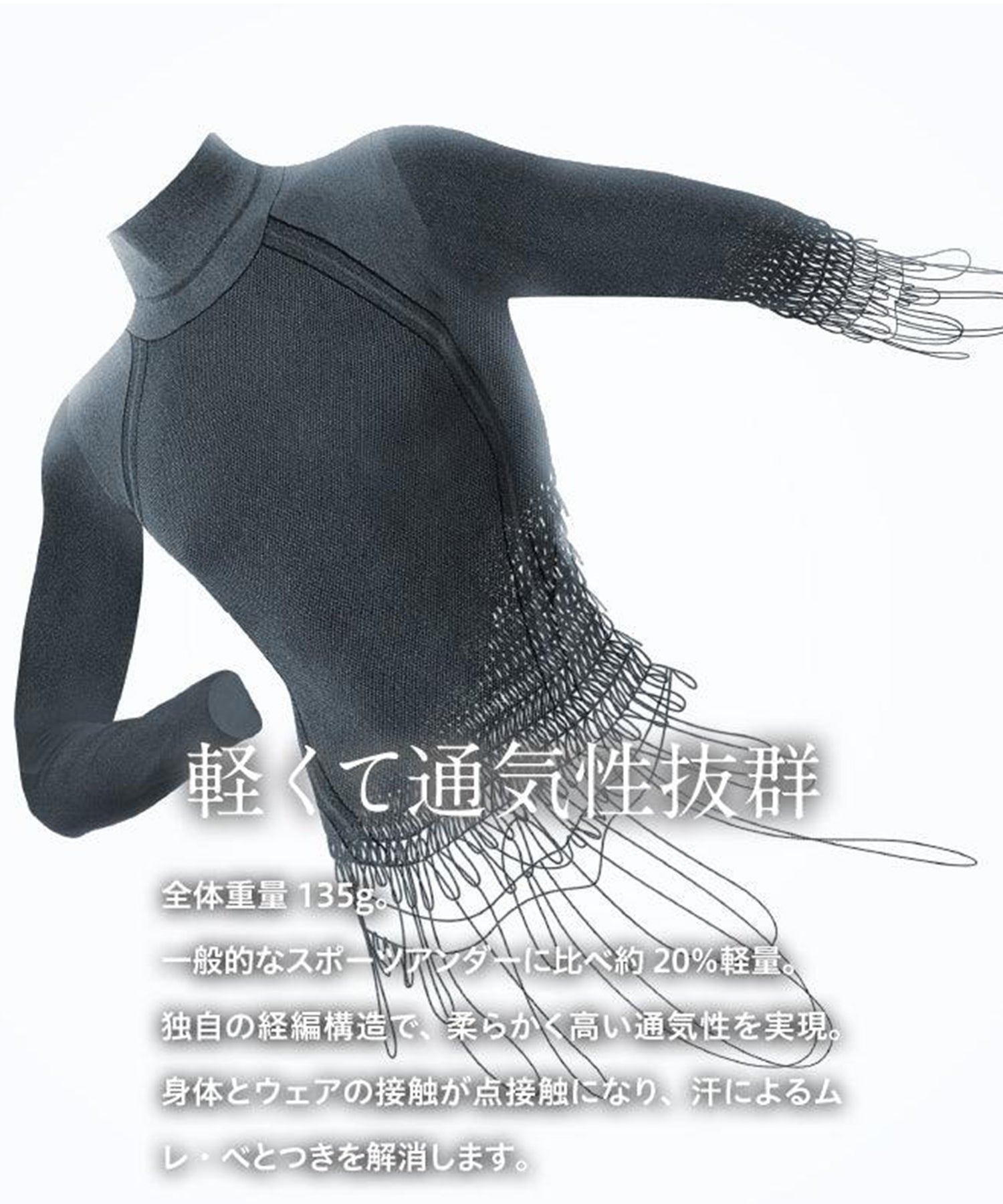 ゼロフィットスタンダード モックネック