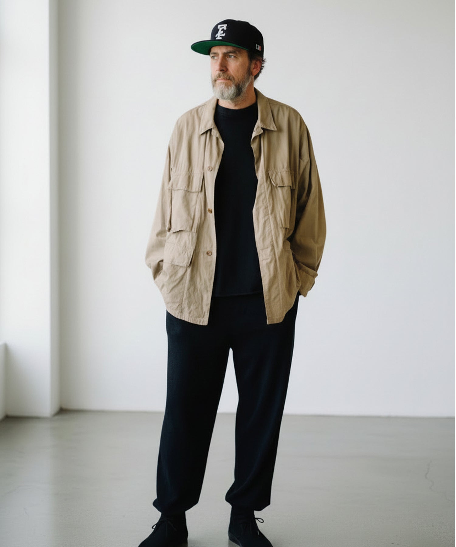 ZF 3Dロゴ刺繡 スナップバック キャップ