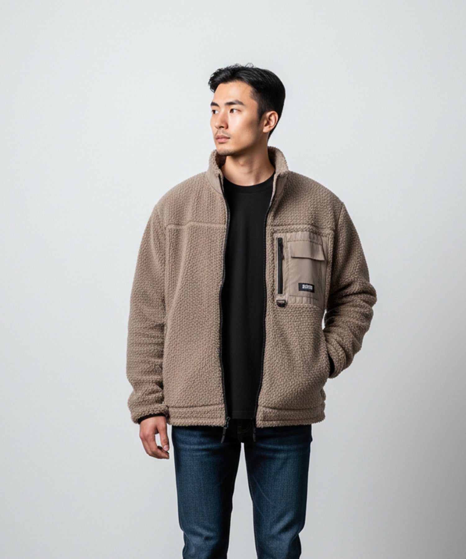 軽量ウールフリースジャケット