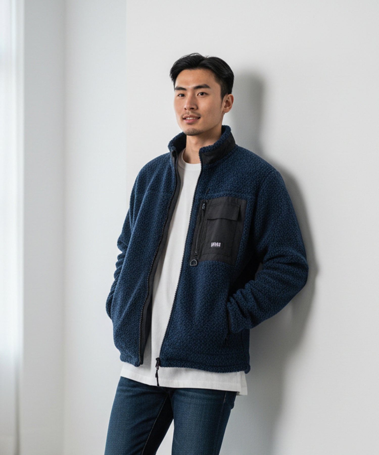 軽量ウールフリースジャケット