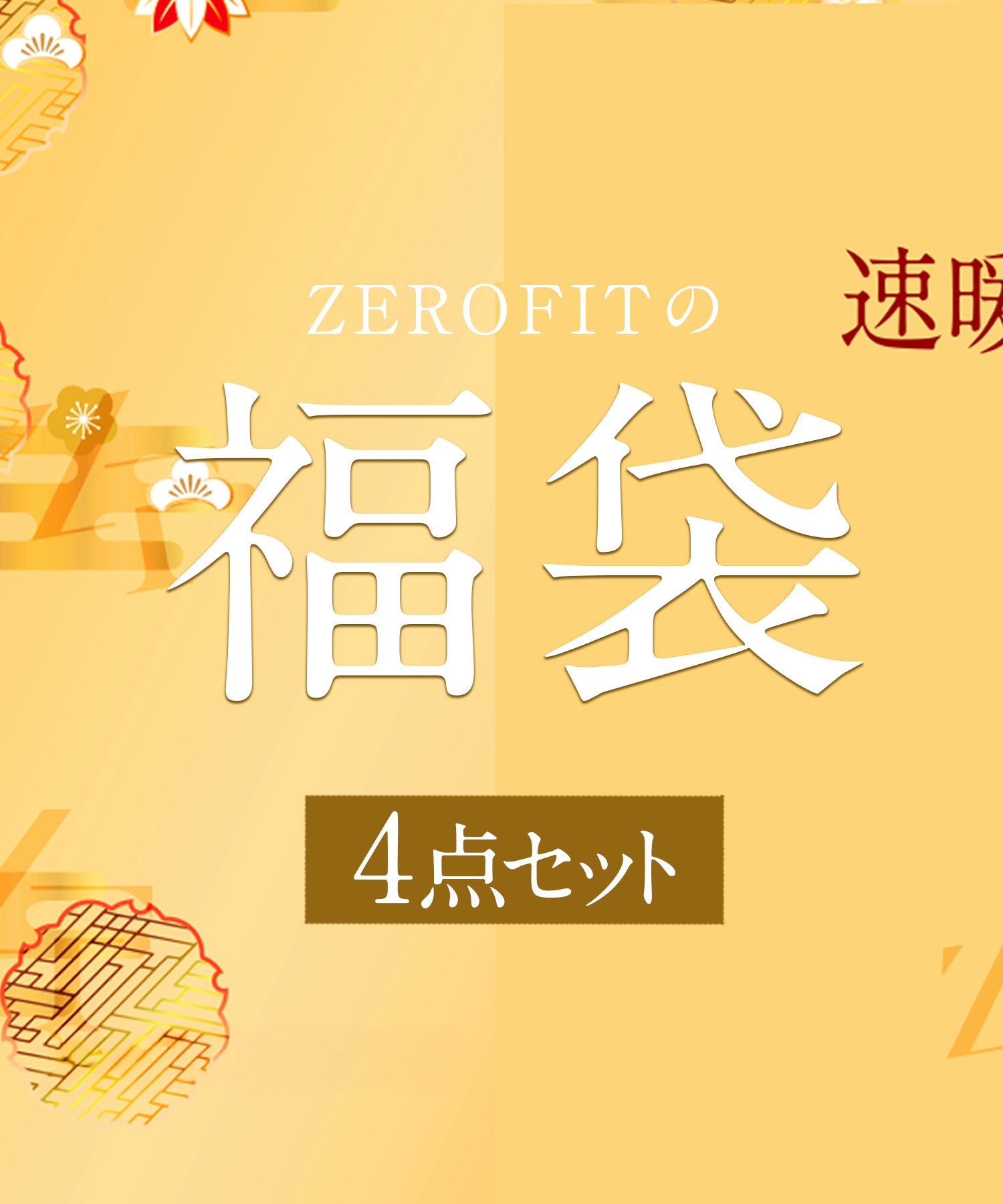 ZEROFIT 福袋 4点セット ver.B（男女兼用）【ラッピング不可】