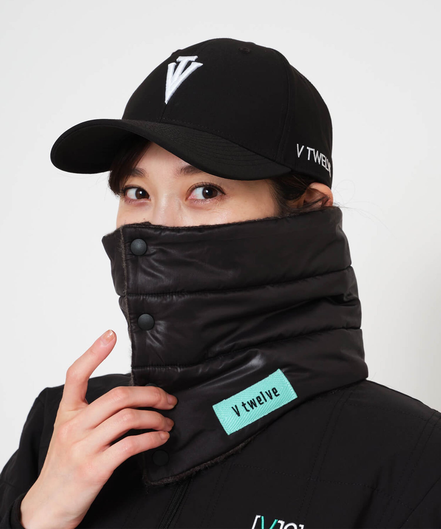 【V12コラボモデル】速暖 ヒートラブ キルティング中綿ネックウォーマー