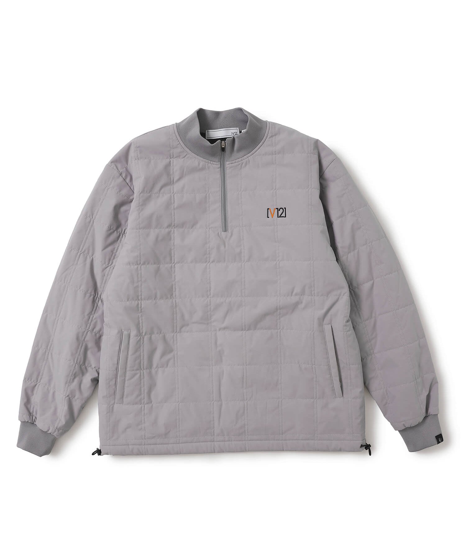 新品正規品【V12/size L】フリース　ハイブリッド　キルティングアウター V12コラボモデル】速暖 ヒートラブ キルティングハーフジップ