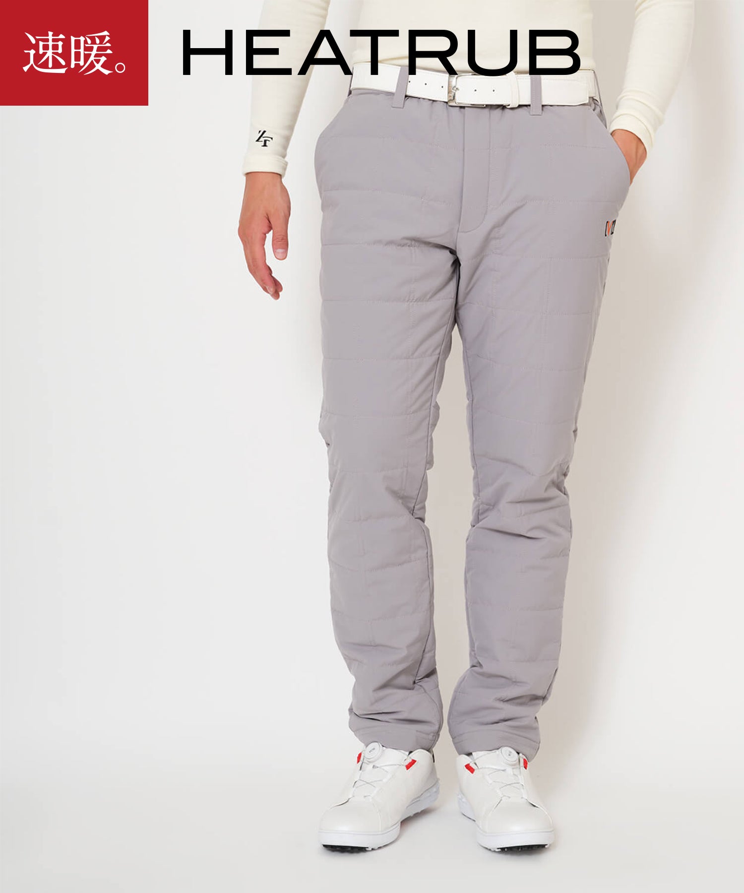 【V12コラボモデル】速暖 ヒートラブ キルティングパンツ (メンズ)